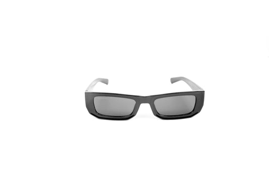 Stealth Black Rectangular Sunglasses - FLEXOG